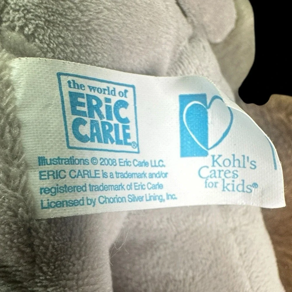 Eric Carle Kohls Cares Gray Elephant & Brown Brown 15